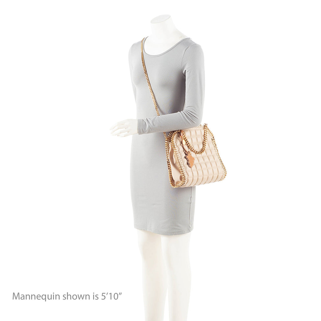 Stella McCartney Quilted Faux Leather Falabella Mini Tote