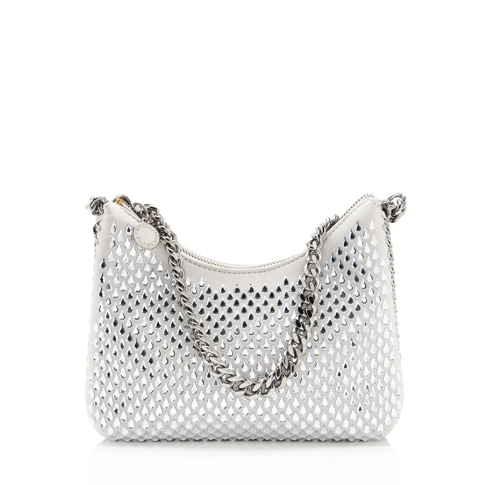 Stella McCartney Satin Crystal Falabella Mini Shoulder Bag