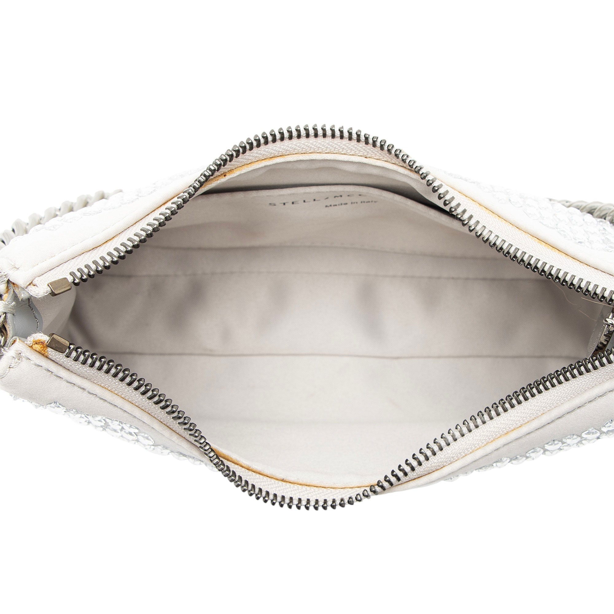 Stella McCartney Satin Crystal Falabella Mini Shoulder Bag