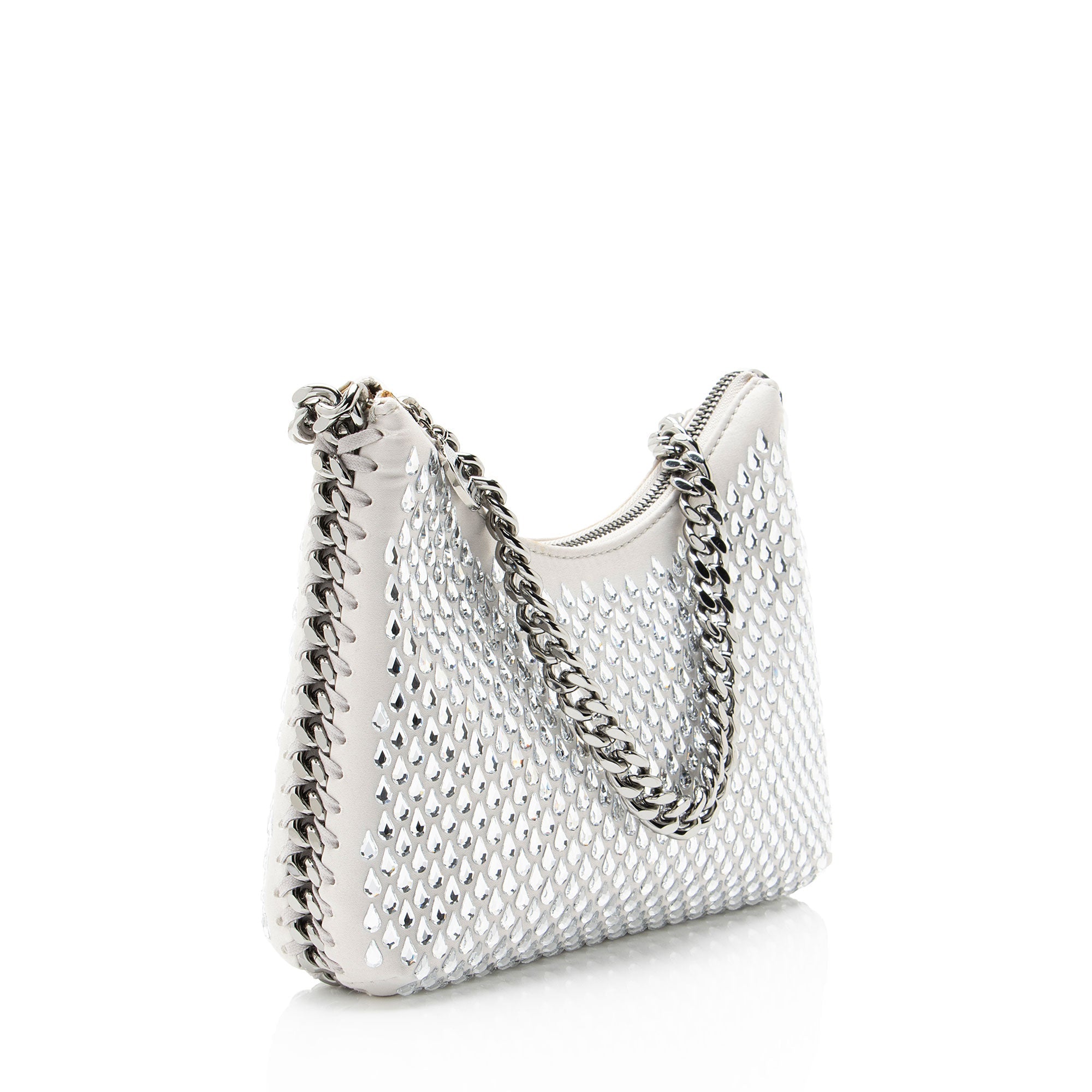 Stella McCartney Satin Crystal Falabella Mini Shoulder Bag