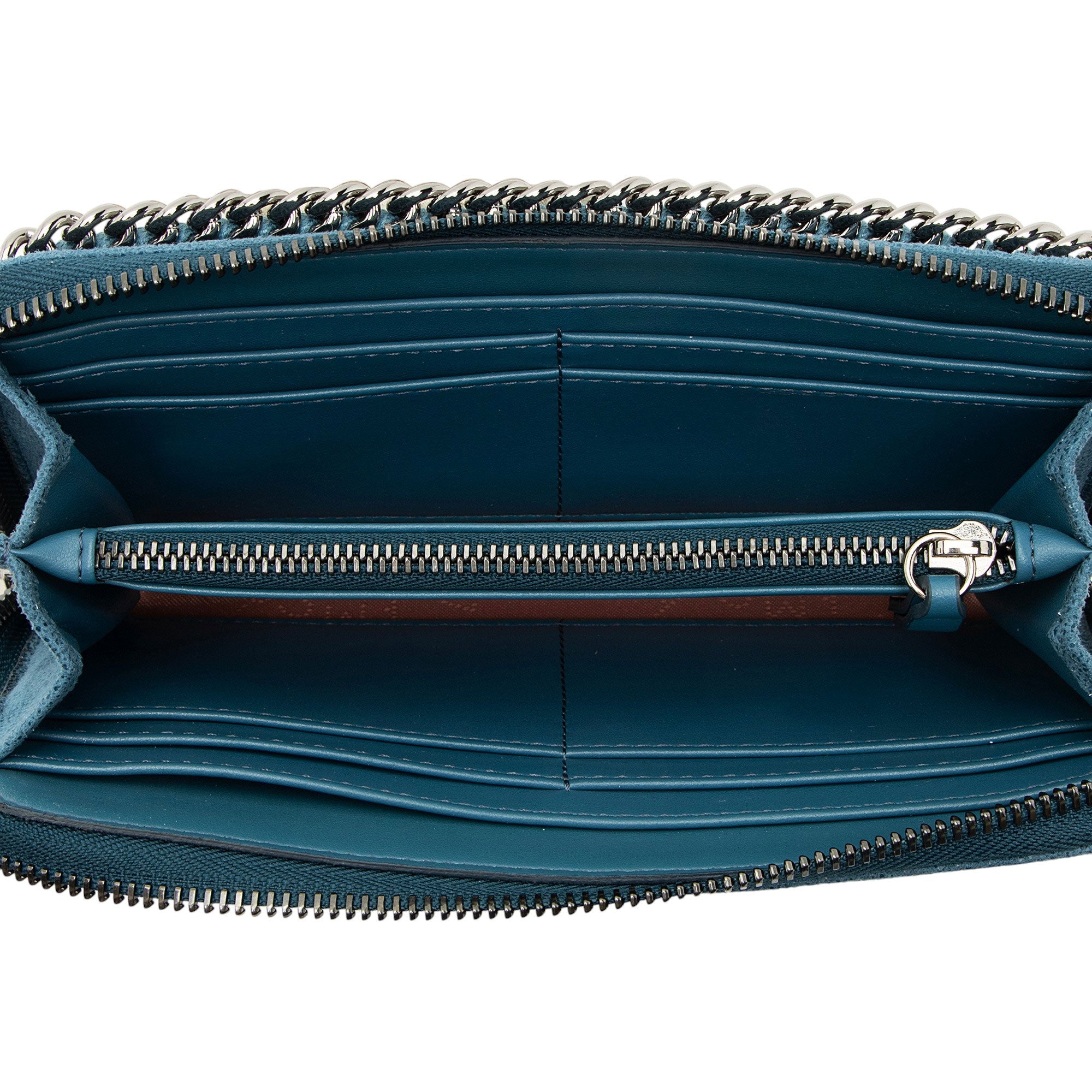 Stella McCartney Shaggy Deer Falabella Zip Around Wallet