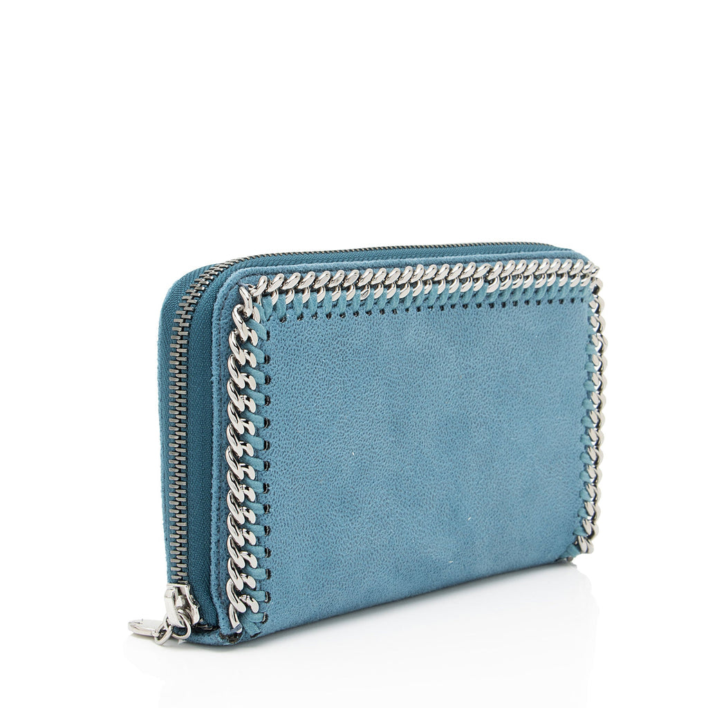 Stella McCartney Shaggy Deer Falabella Zip Around Wallet
