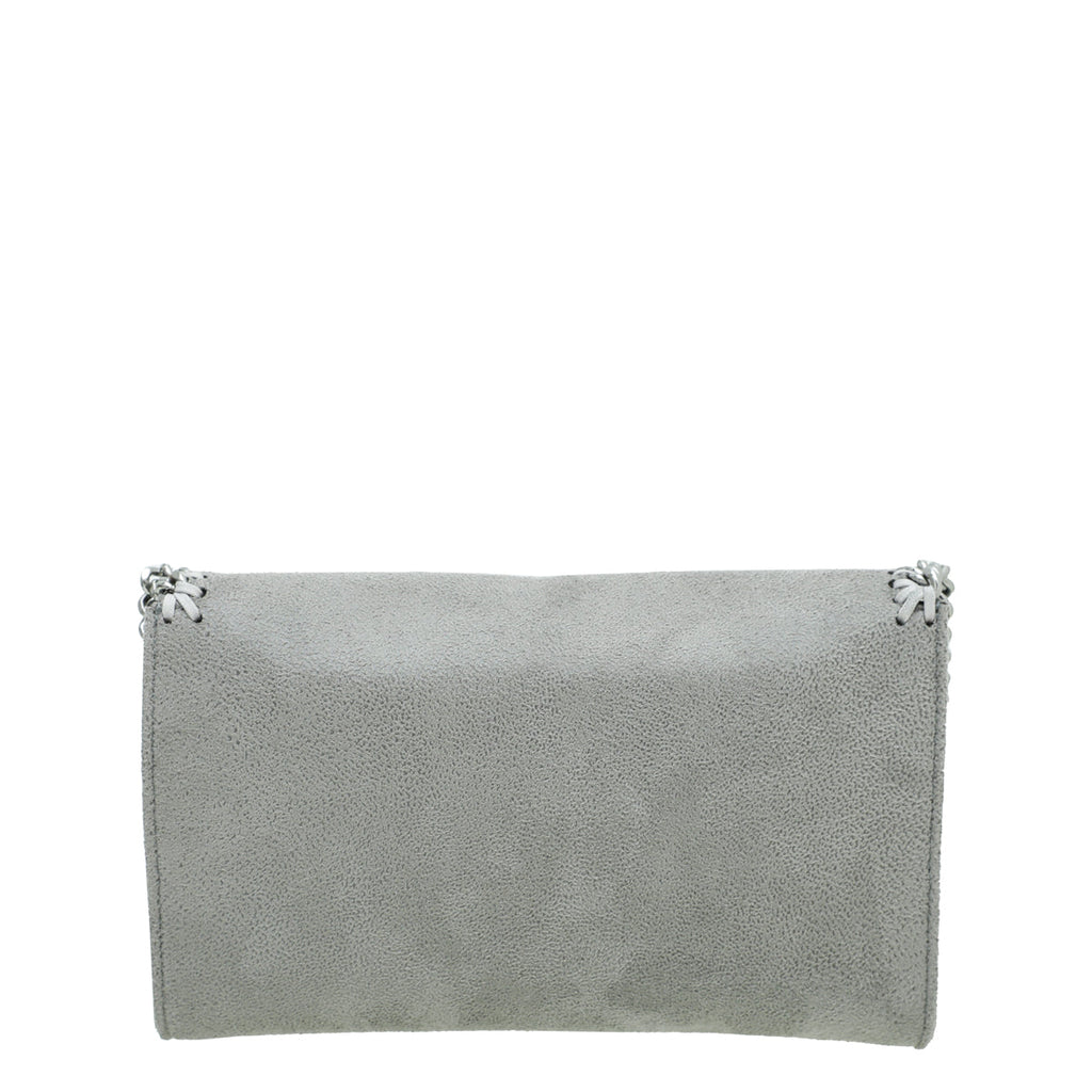 Stella McCartney Gray Fold Over Falabella Chain Mini Bag