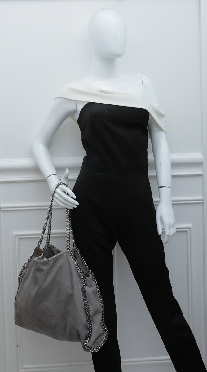 Stella Mccartney Grey Falabella Small Tote Bag