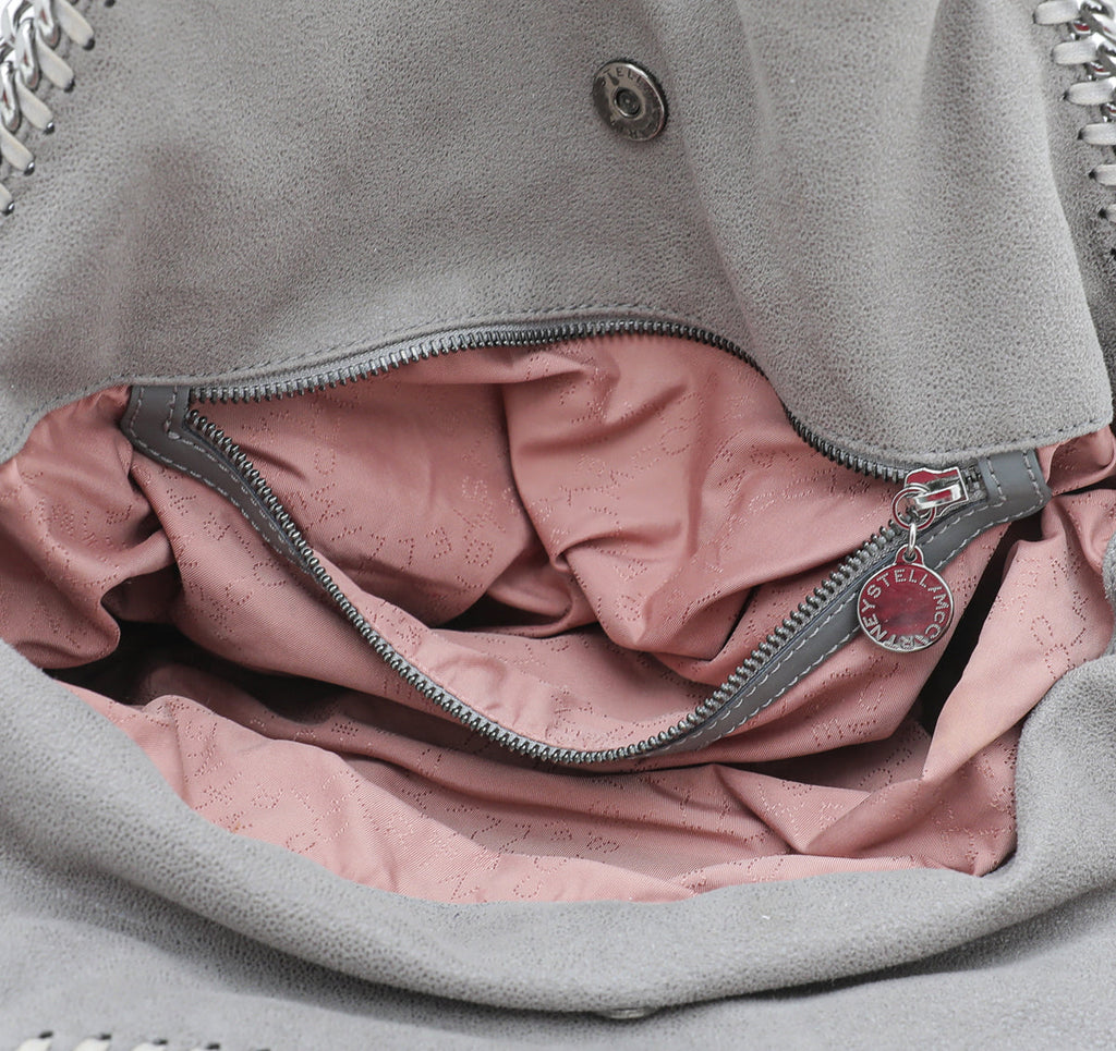 Stella Mccartney Grey Falabella Small Tote Bag