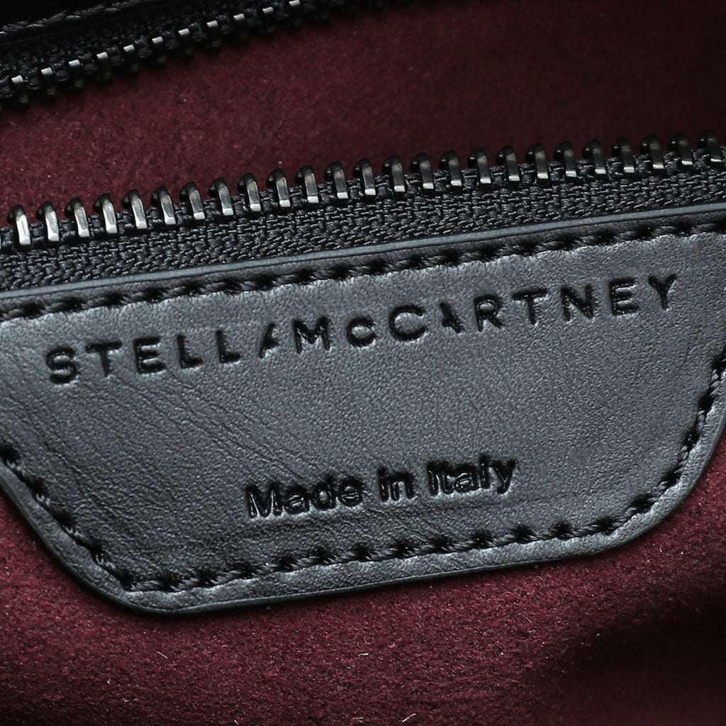 Stella Mccartney Black Falabella Box Top Handle Mini Bag