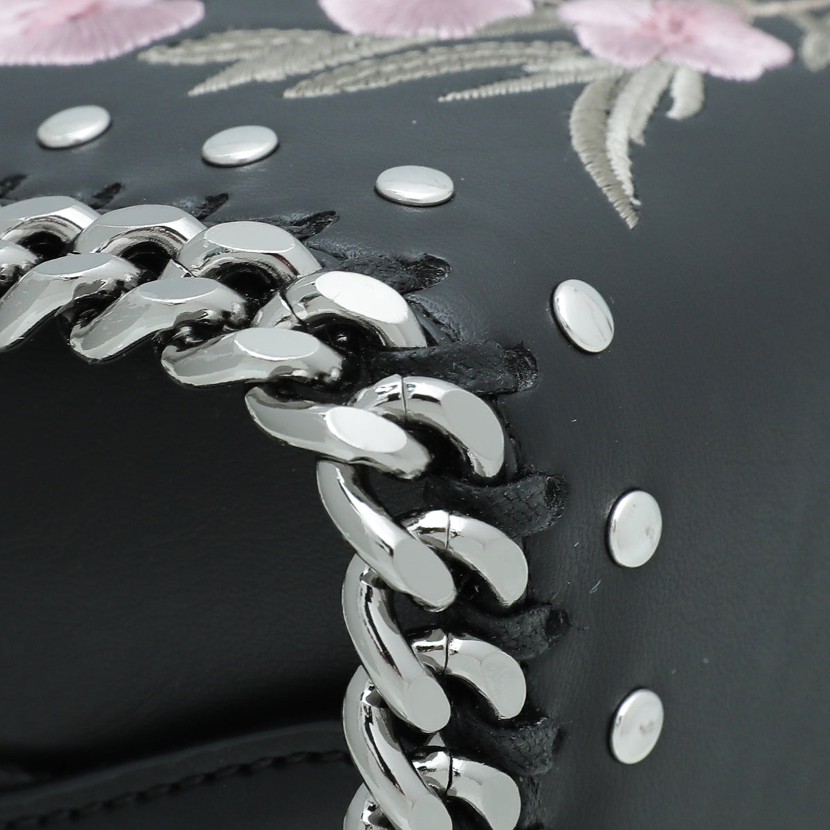 Stella Mccartney Black Falabella Box Top Handle Mini Bag