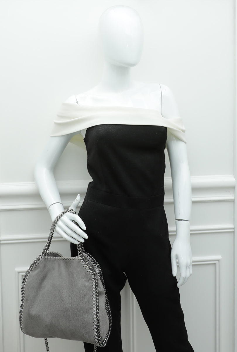Stella Mccartney Grey Falabella Small Tote Bag