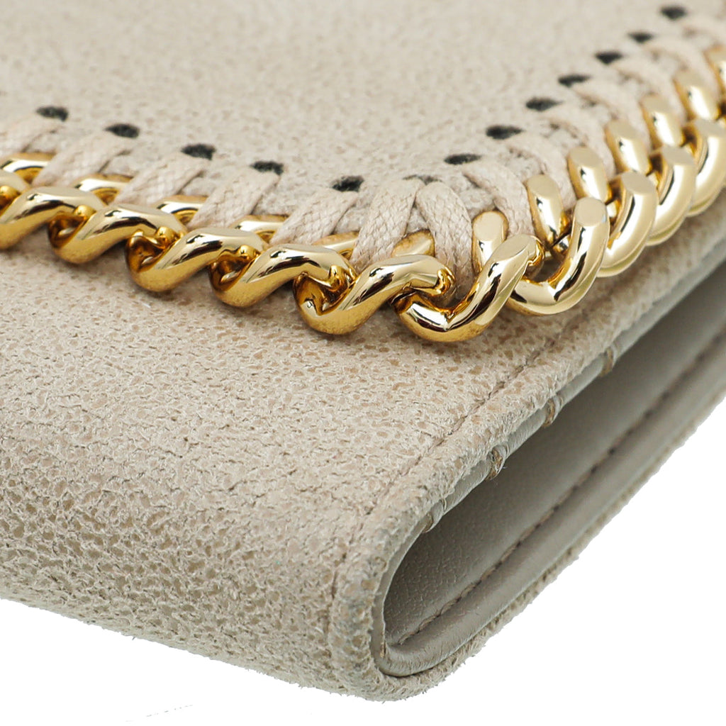 Stella McCartney Beige Falabella Trifold Wallet