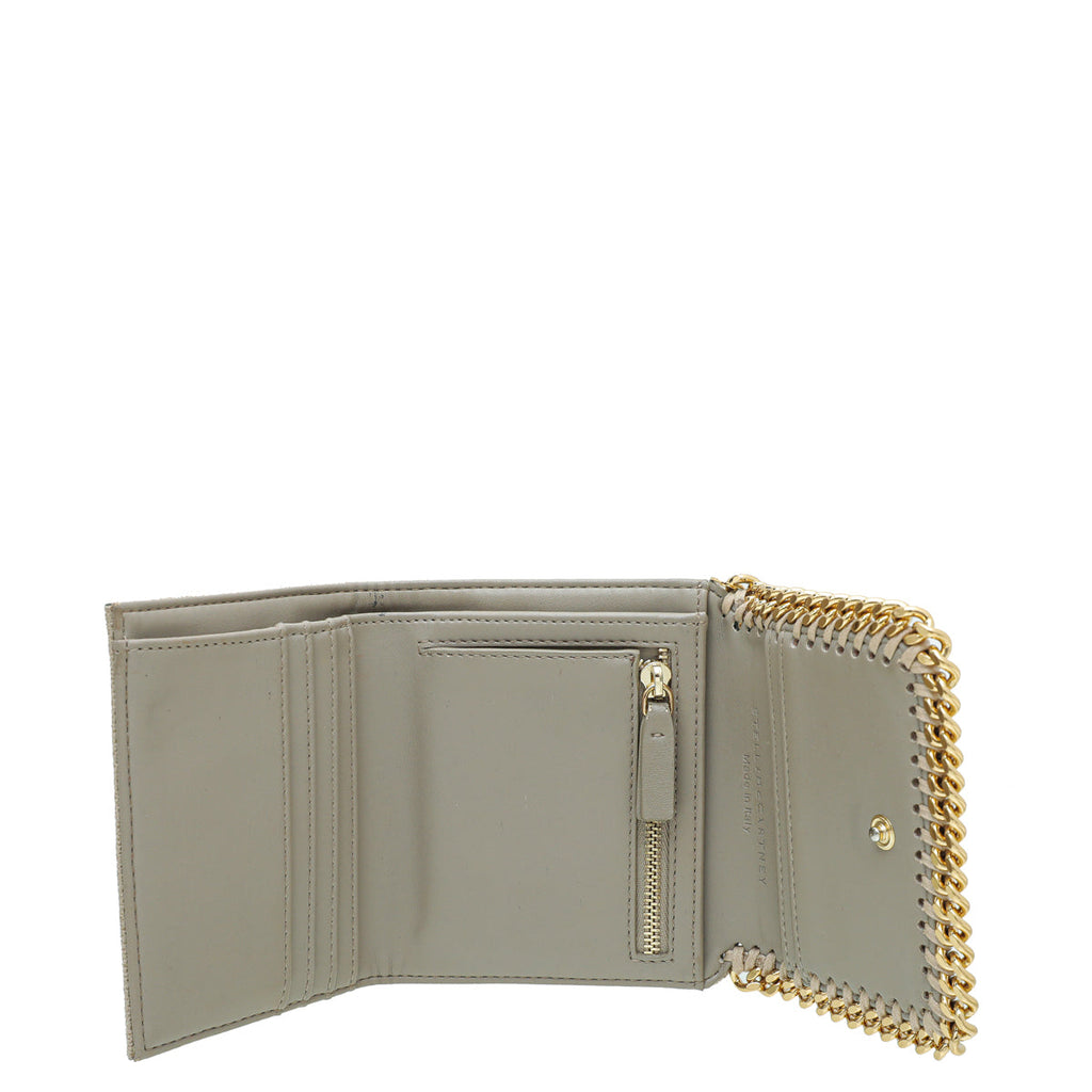Stella McCartney Beige Falabella Trifold Wallet