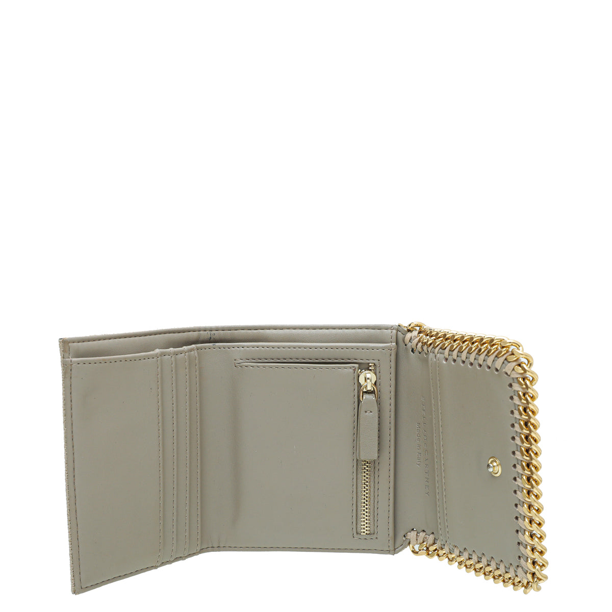 Stella McCartney Beige Falabella Trifold Wallet