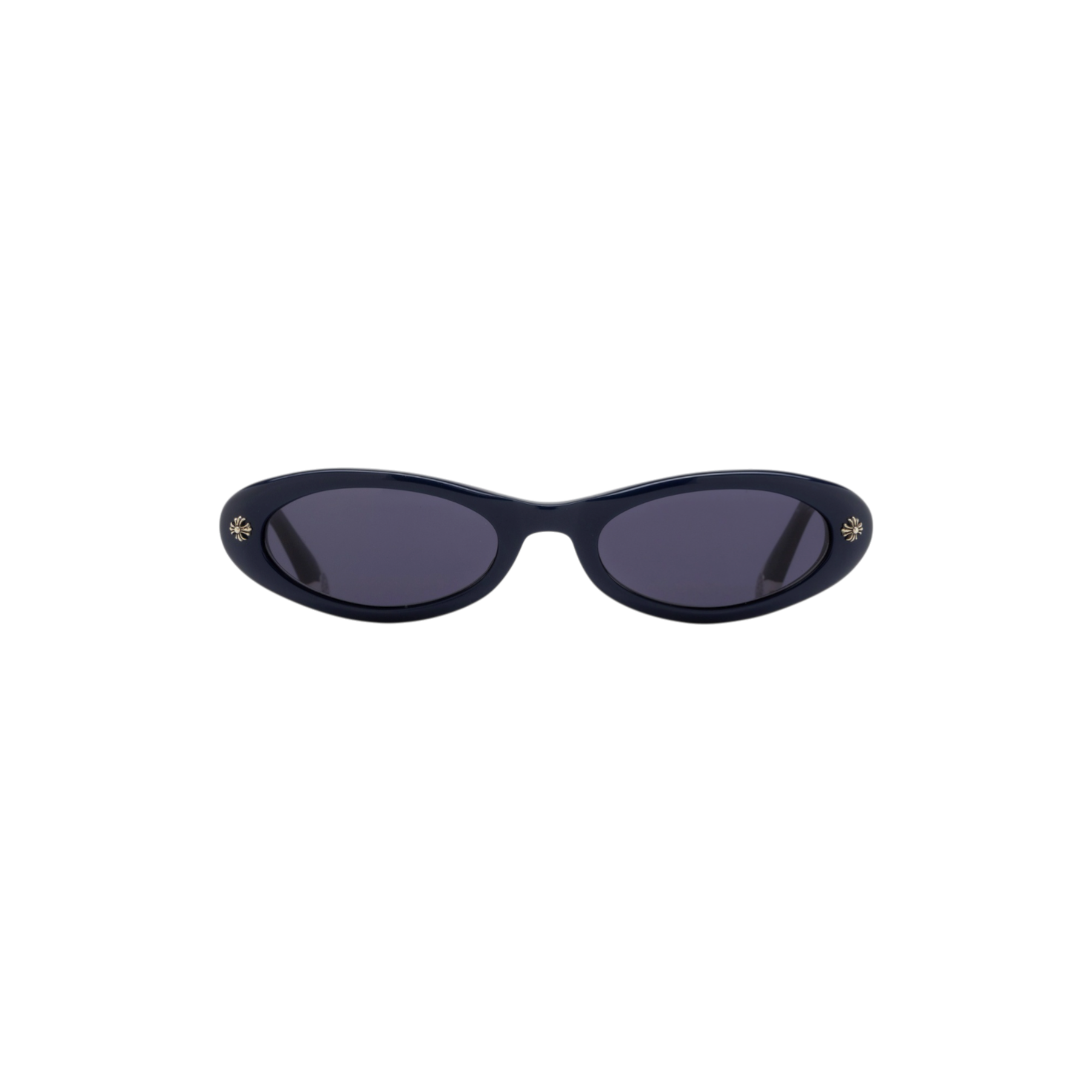"TART" Oval Acetate Sunglasses – PCK (Polished Blue)