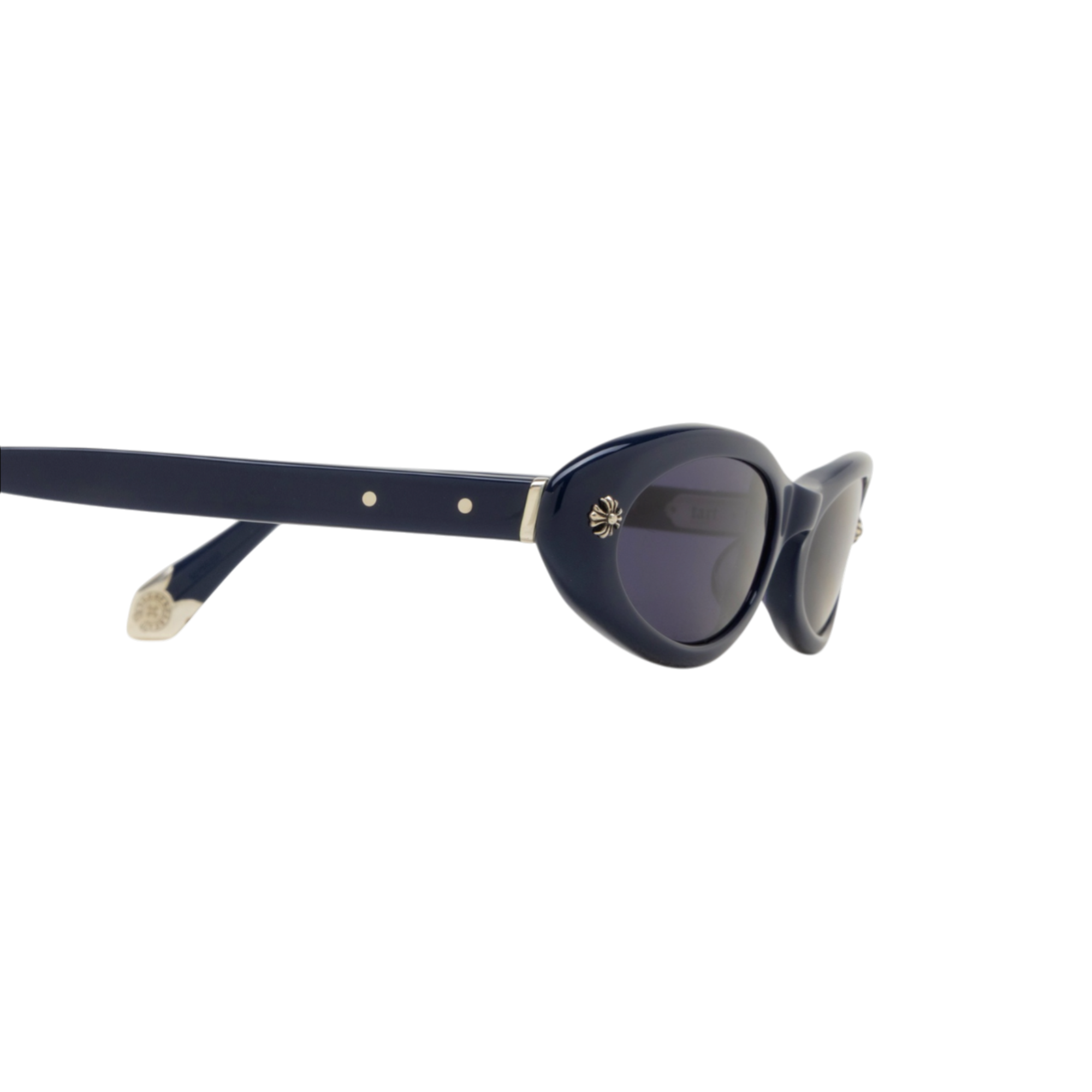 "TART" Oval Acetate Sunglasses – PCK (Polished Blue)