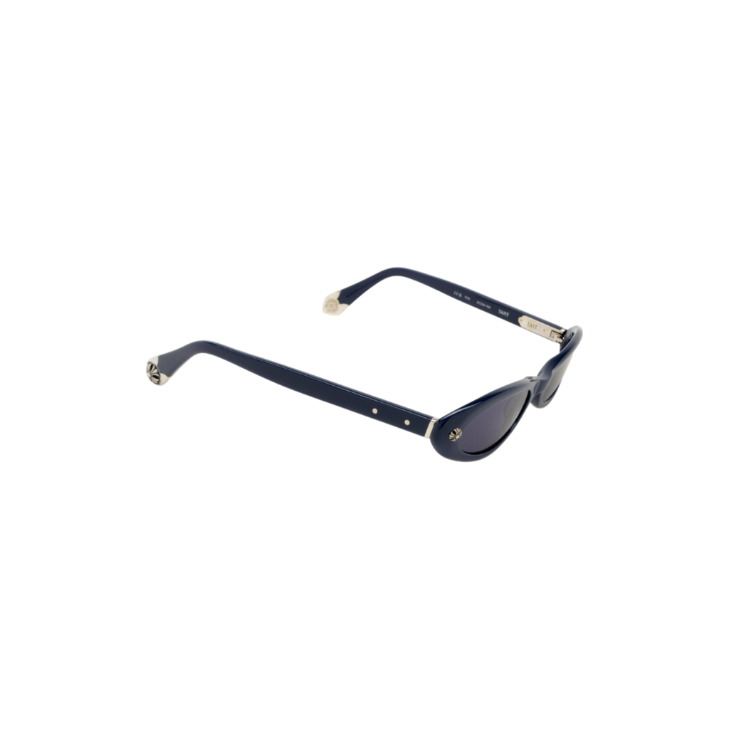 "TART" Oval Acetate Sunglasses – PCK (Polished Blue)