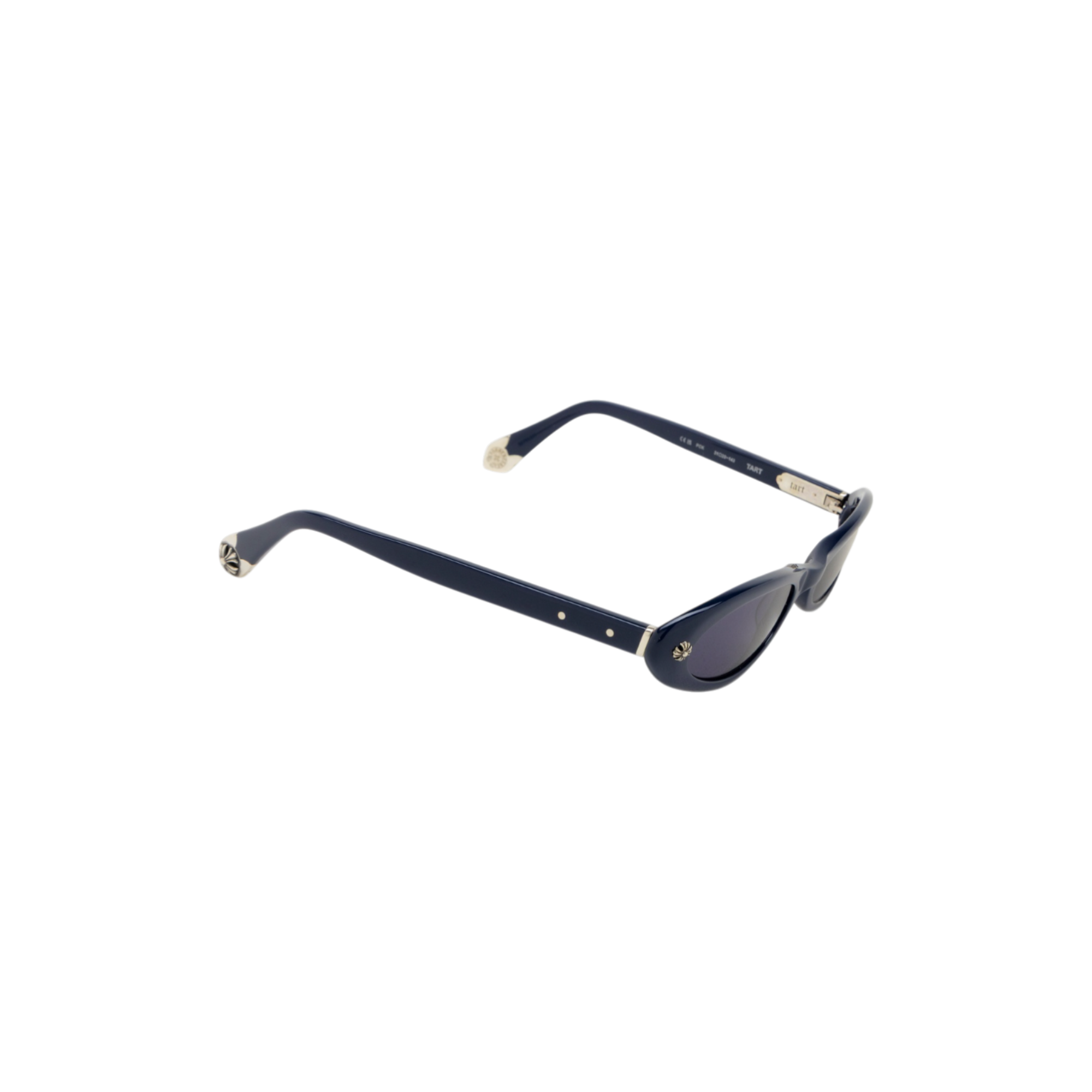 "TART" Oval Acetate Sunglasses – PCK (Polished Blue)