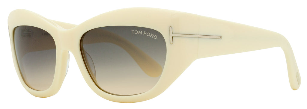 Tom Ford TF1065 Brianna Sunglasses 25B Ivory 55mm FT1065 Ivory