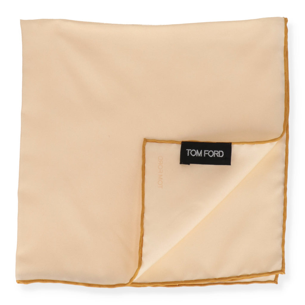 Tom Ford Mens Yellow Pocket Square