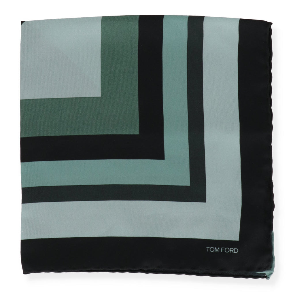Tom Ford Mens Light Green Pocket Square
