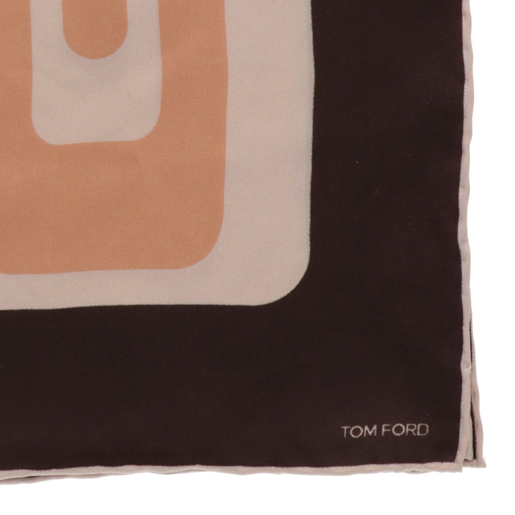 Tom Ford Mens Brown Multi Pocket Square