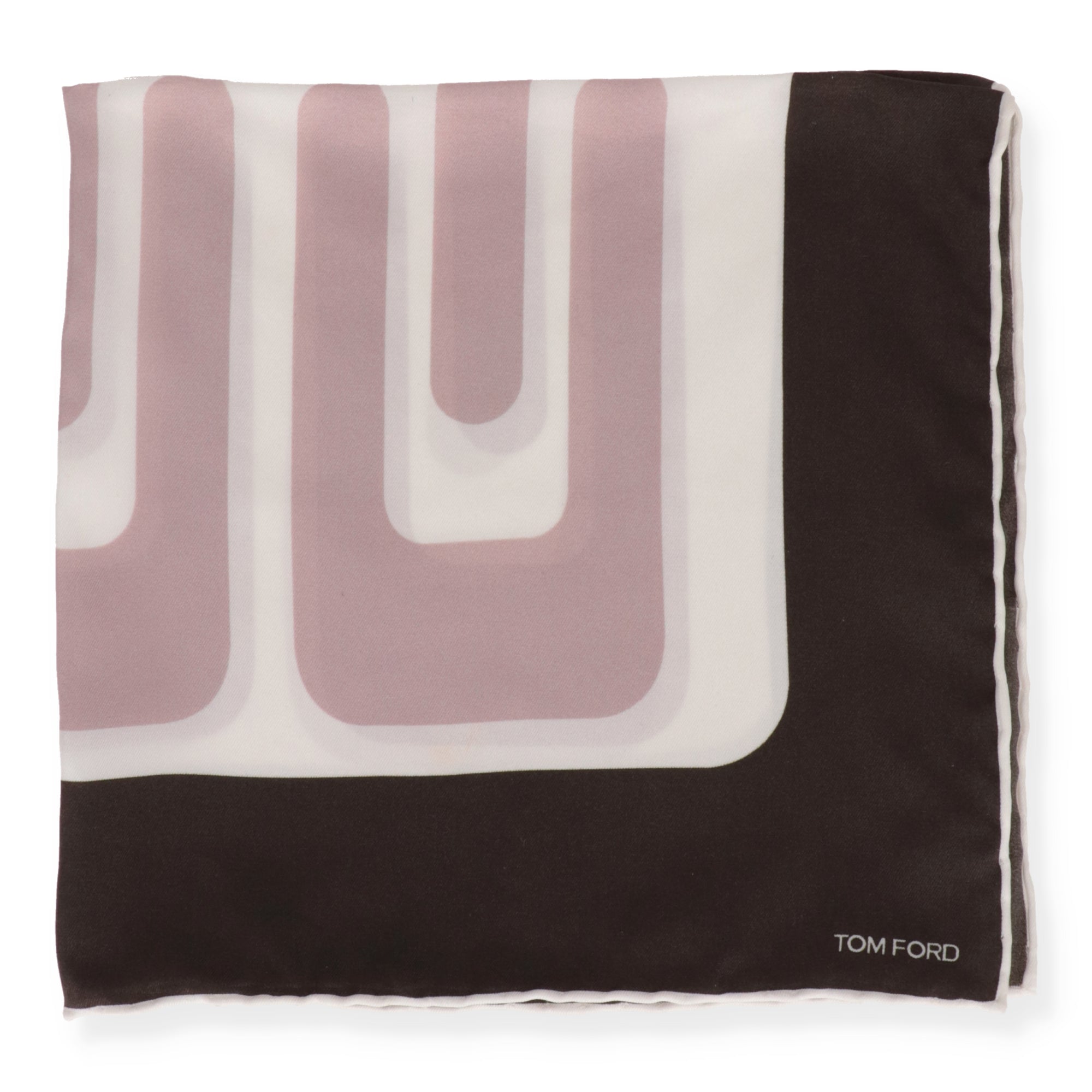 Tom Ford Mens Pink Pocket Square