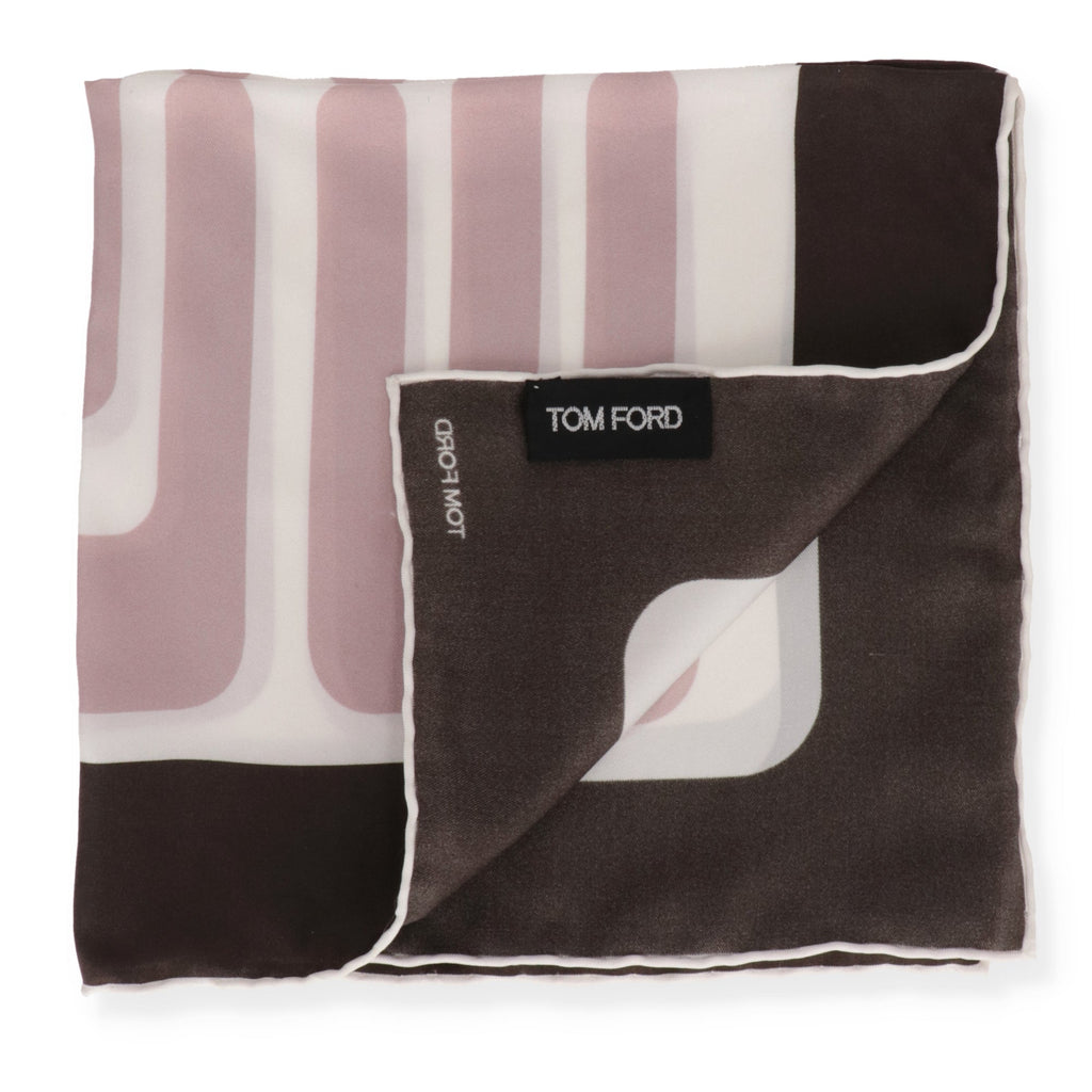 Tom Ford Mens Pink Pocket Square