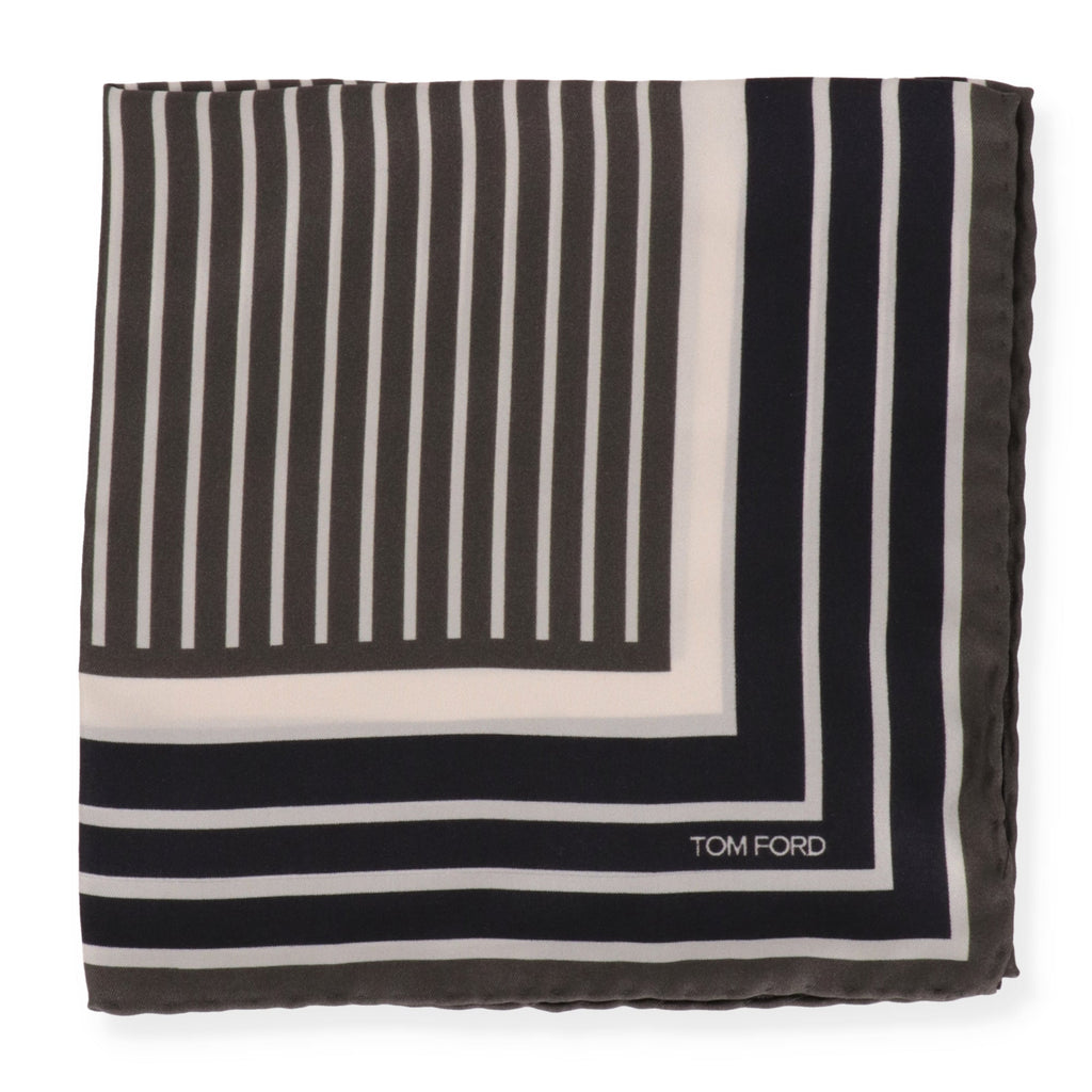 Tom Ford Mens Black Pocket Square