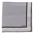 Tom Ford Mens Silver Pocket Square