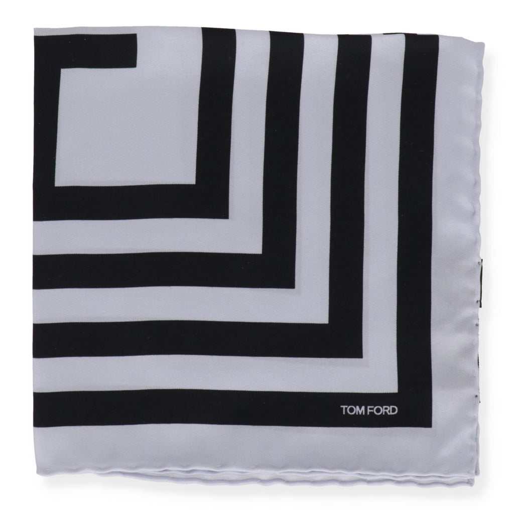 Tom Ford Mens Light Blue Pocket Square