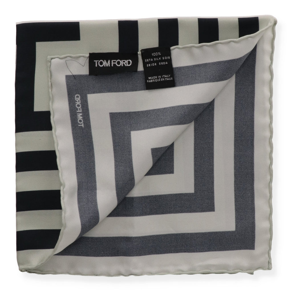 Tom Ford Mens Light Green Pocket Square