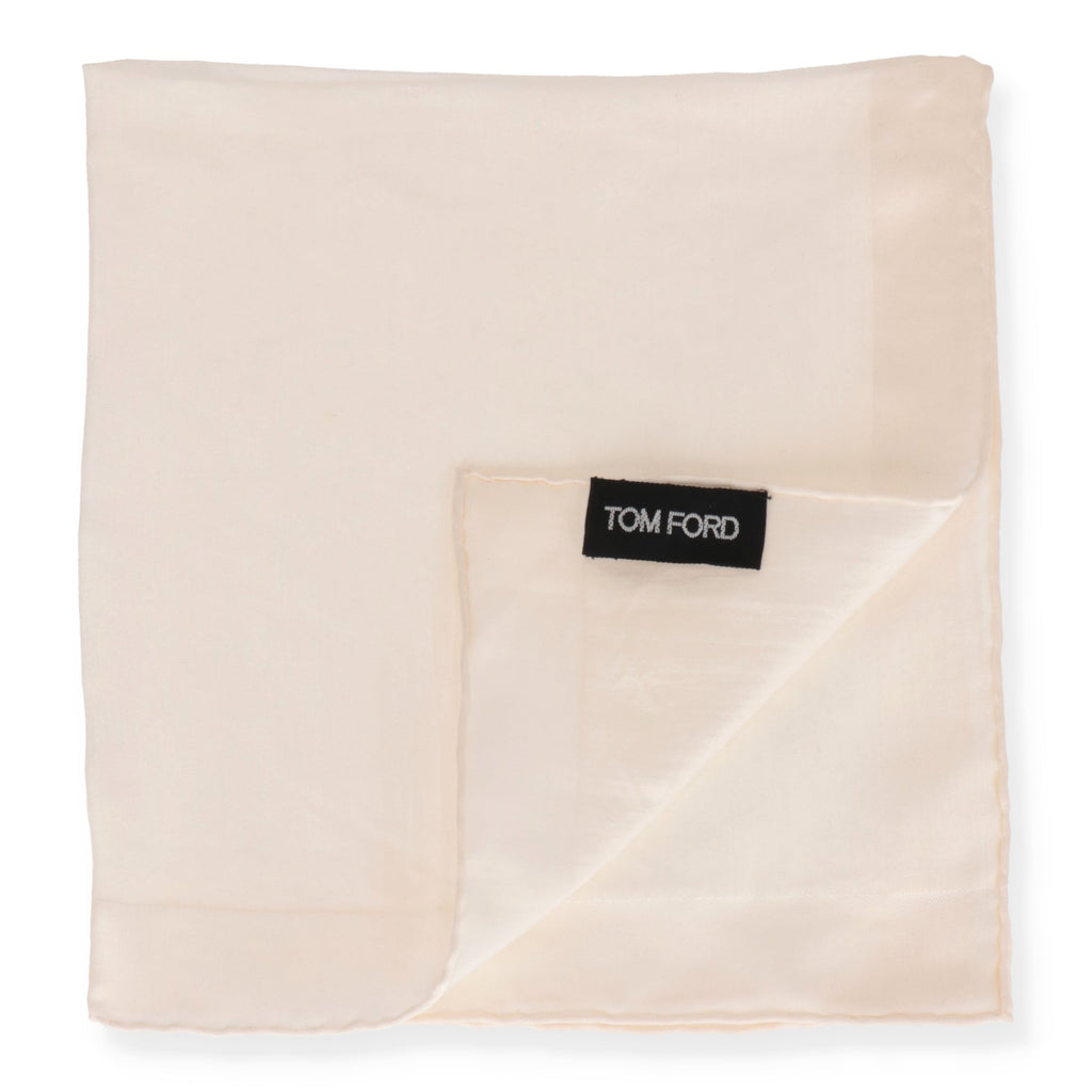 Tom Ford Mens Natural Pocket Square