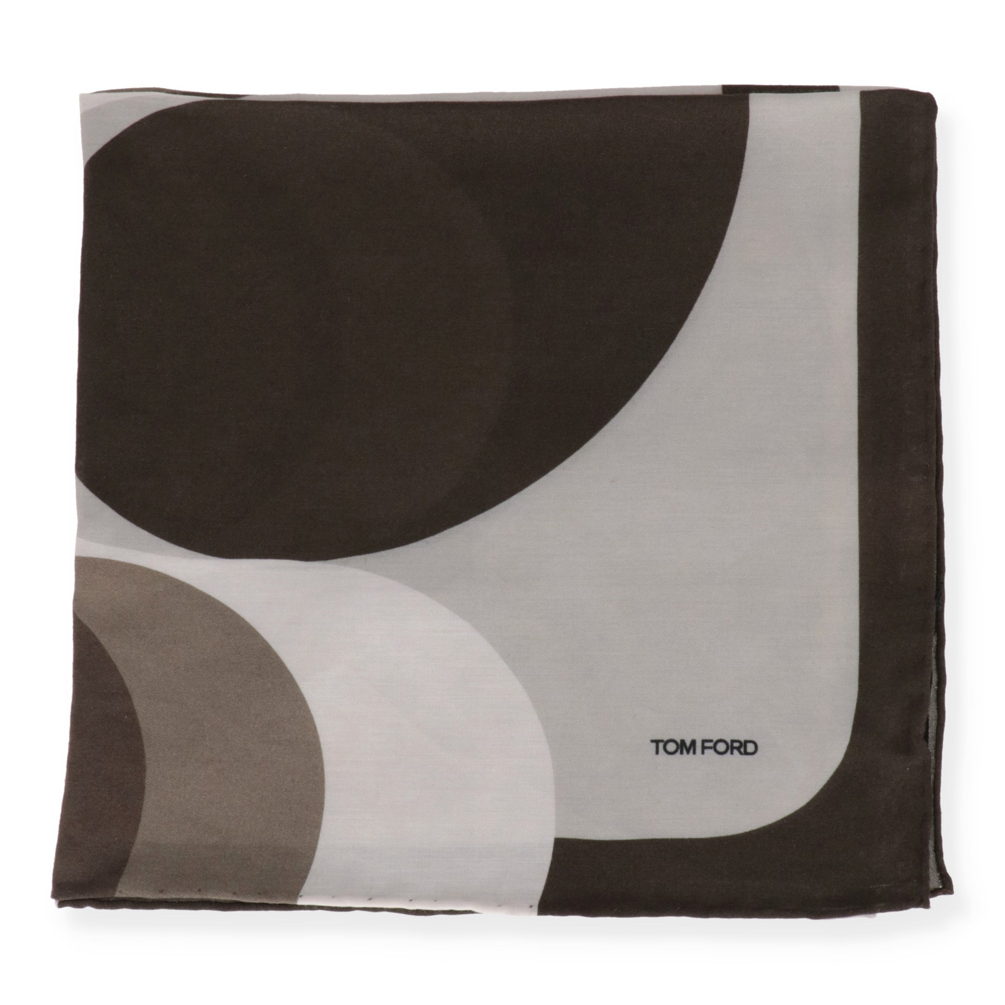 Tom Ford Mens Green Pocket Square
