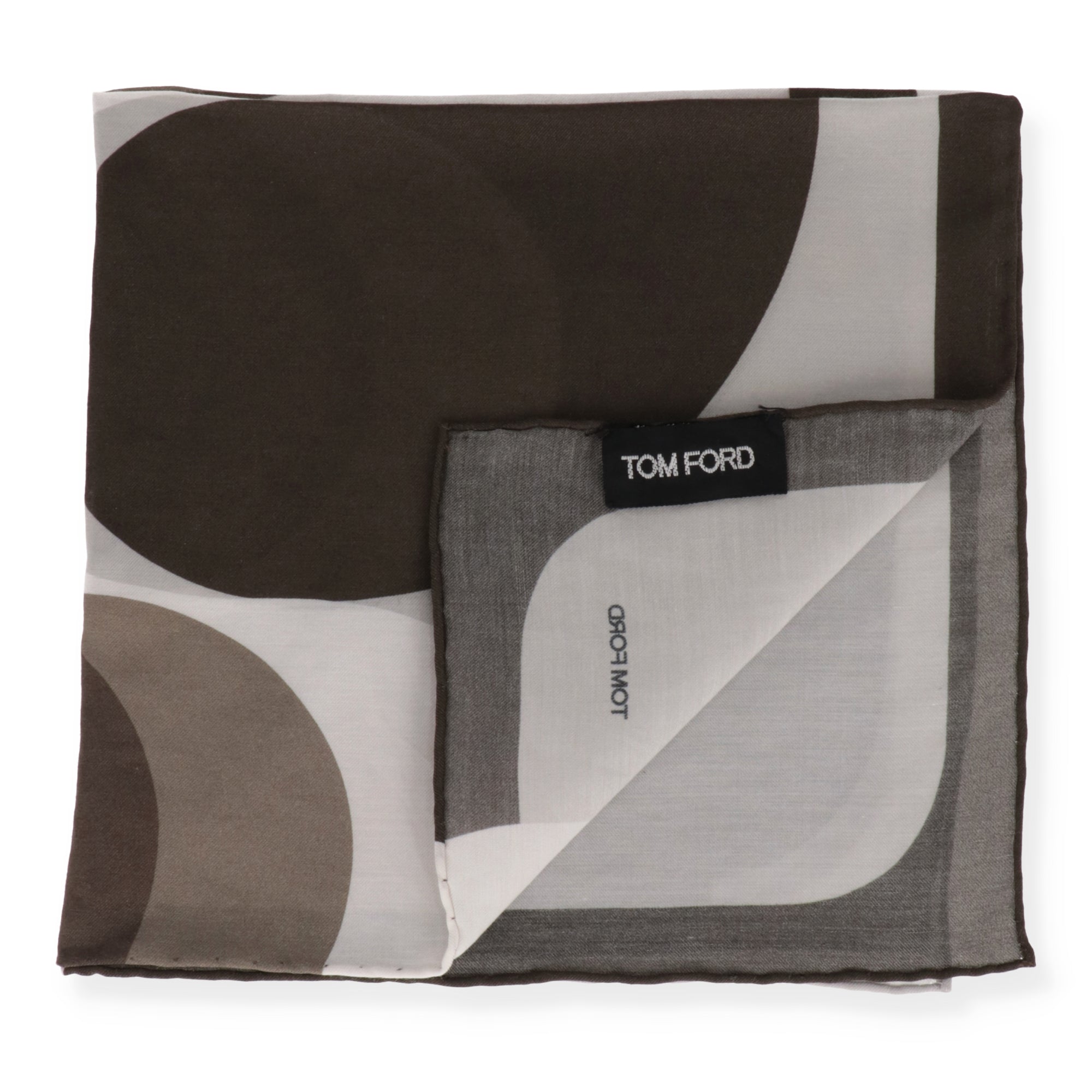 Tom Ford Mens Green Pocket Square