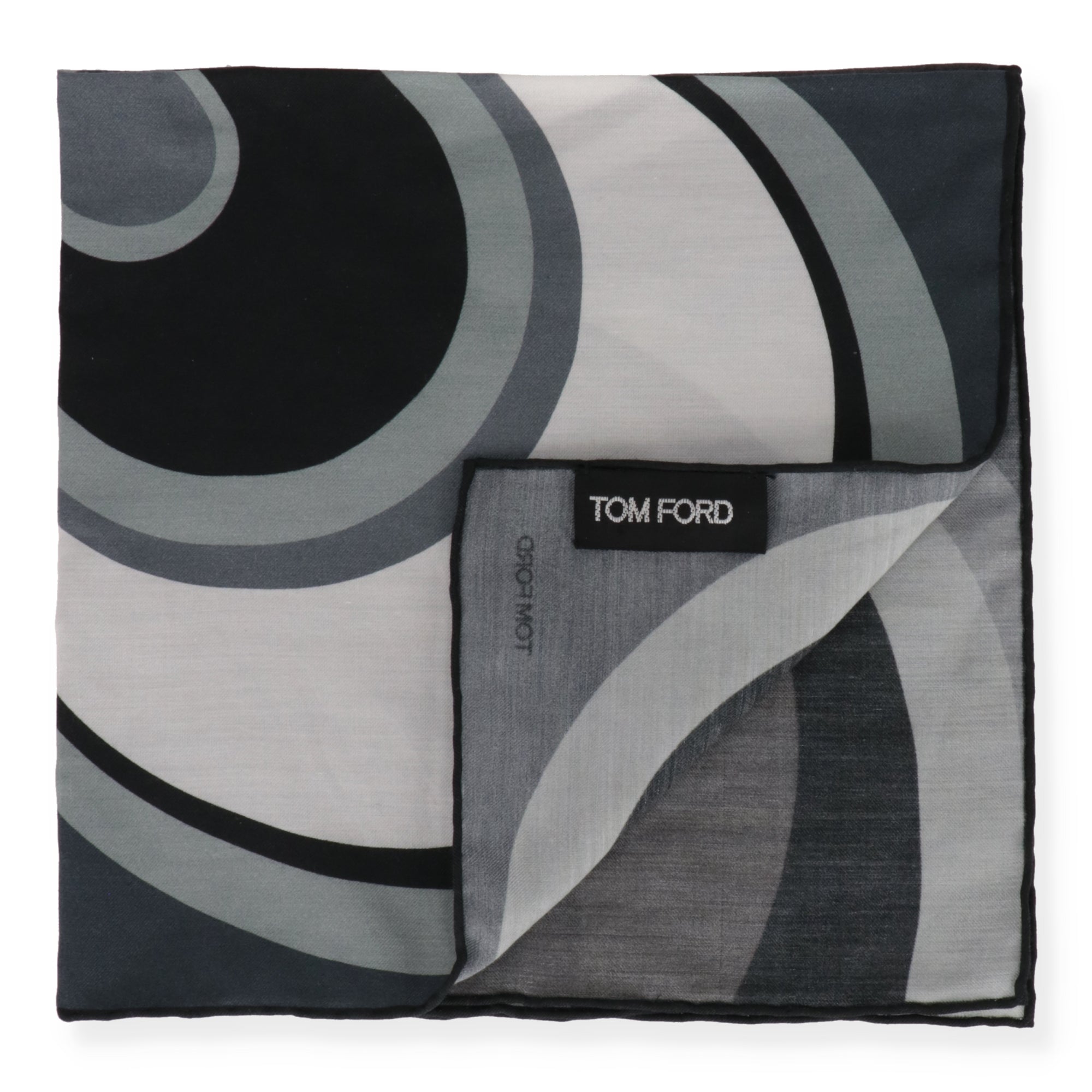 Tom Ford Mens Blue Pocket Square
