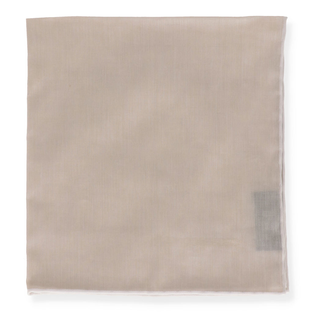 Tom Ford Mens Grey Pocket Square