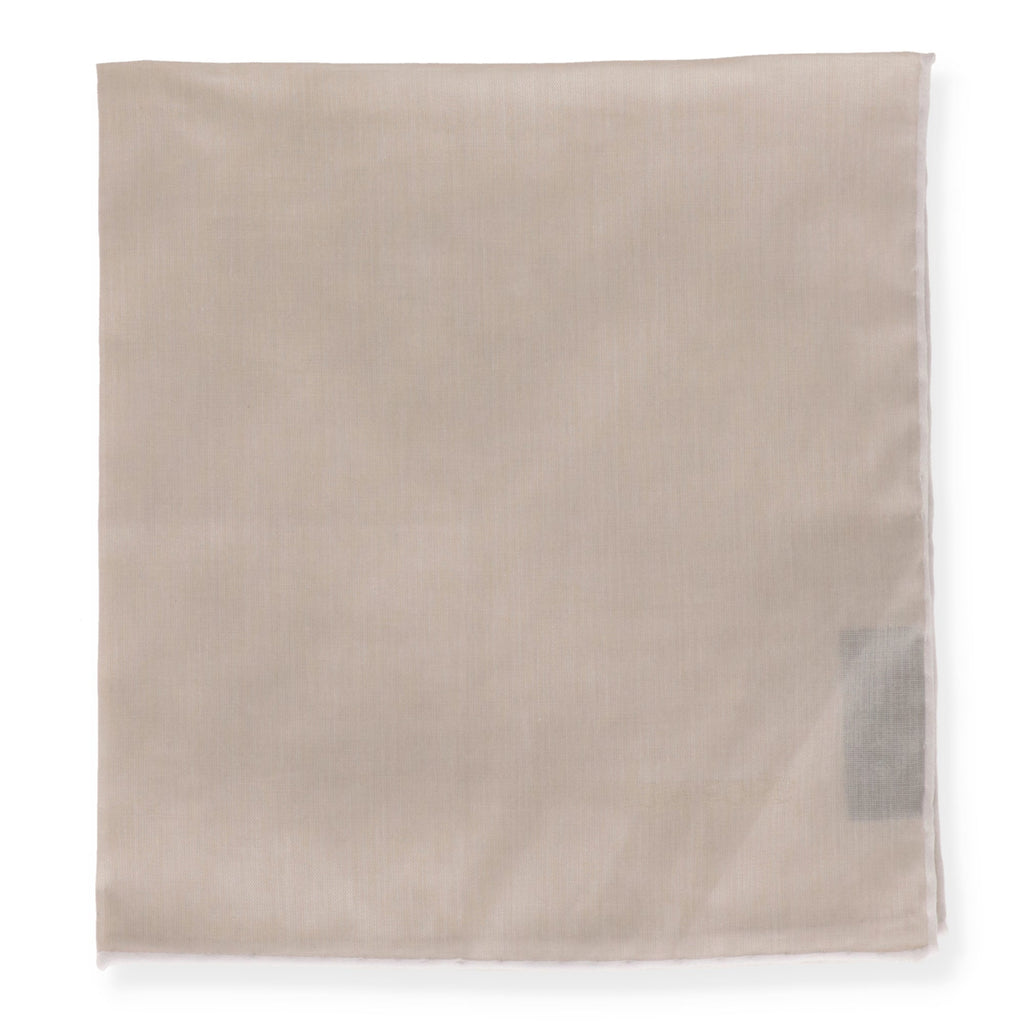 Tom Ford Mens Grey Pocket Square