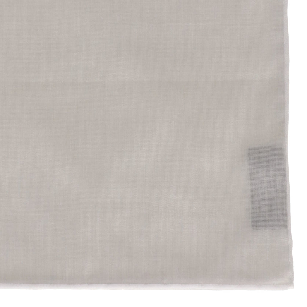 Tom Ford Mens Light Grey Pocket Square