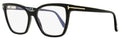 Tom Ford Blue Block Eyeglasses TF5812B 001 Black 53mm FT5812 Black