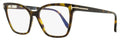 Tom Ford Blue Block Eyeglasses TF5812B 052 Dark Havana 53mm FT5812 Dark Havana