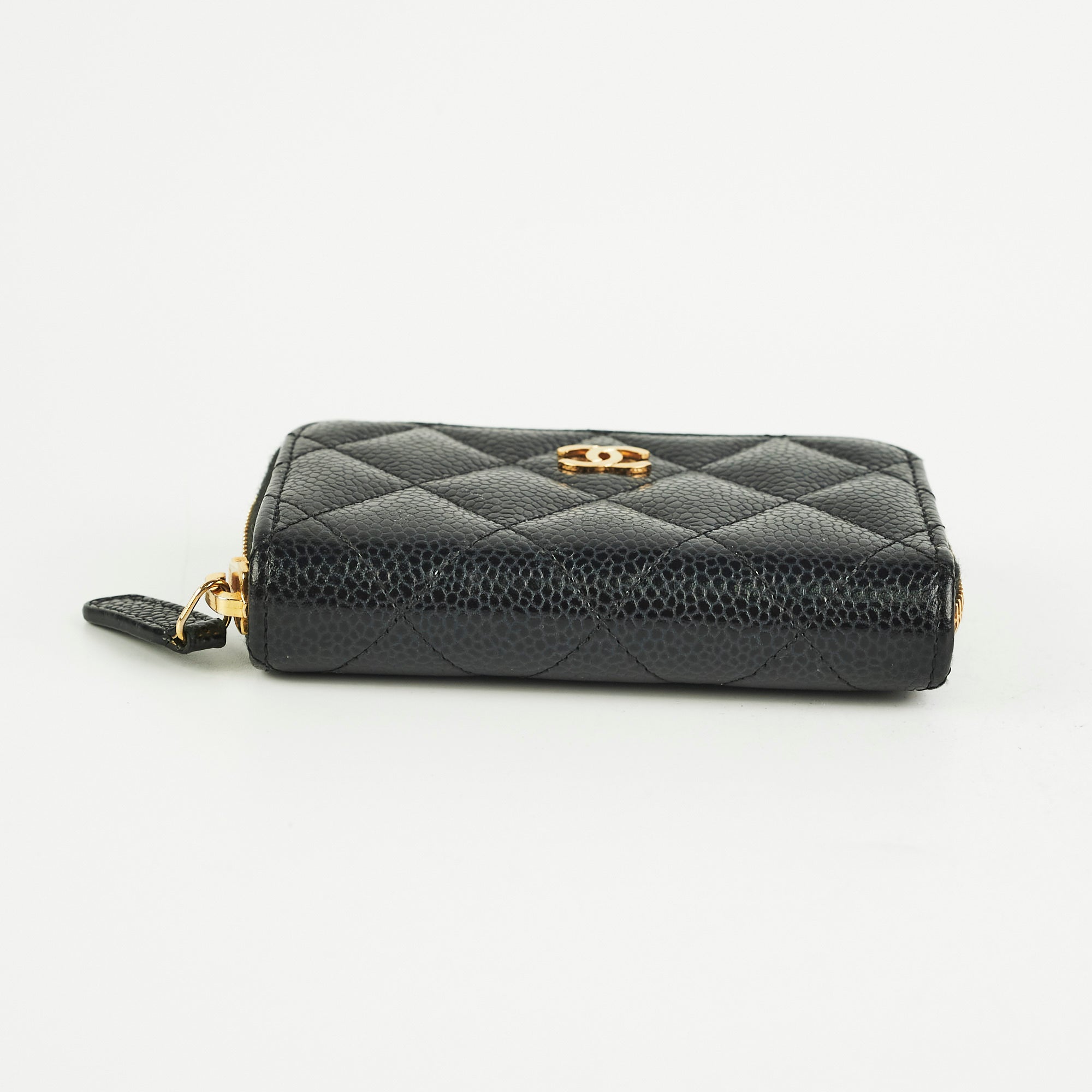 Chanel Caviar Zippy Black Wallet