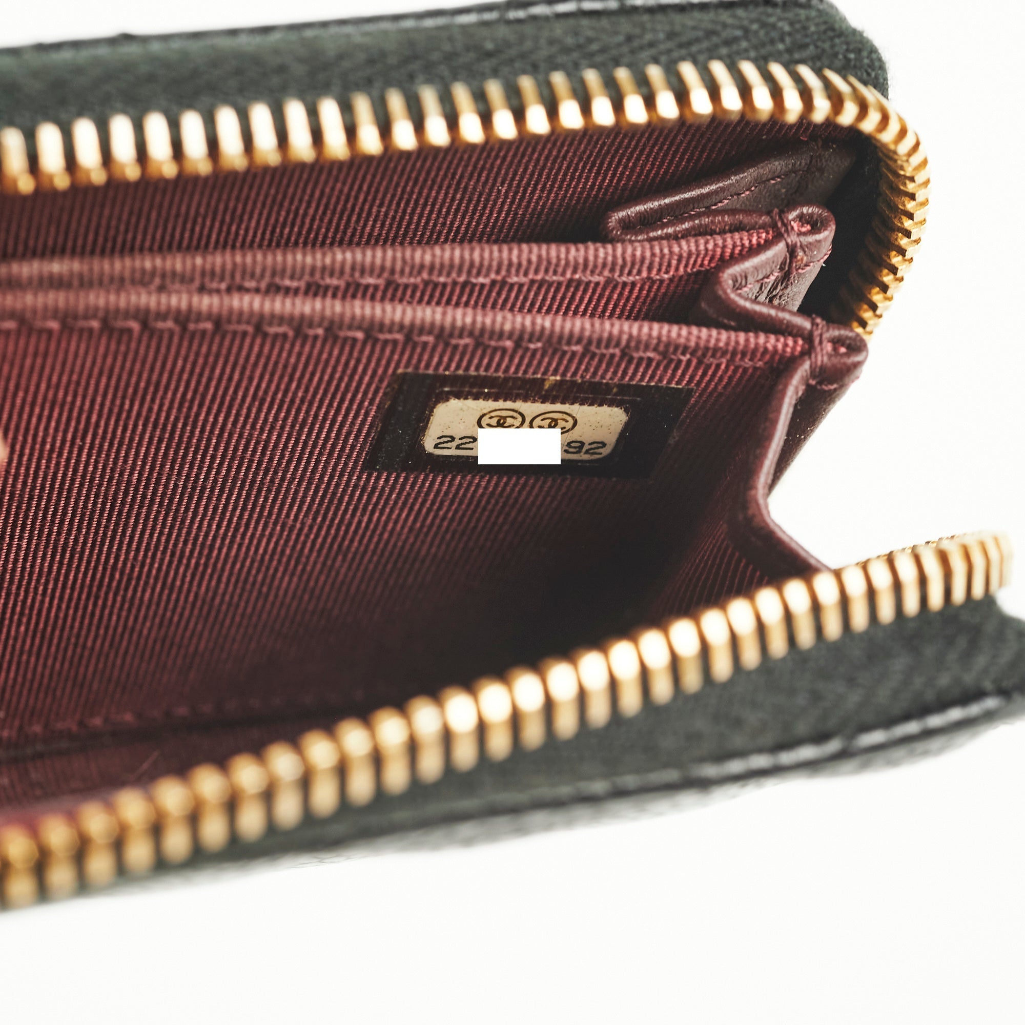 Chanel Caviar Zippy Black Wallet