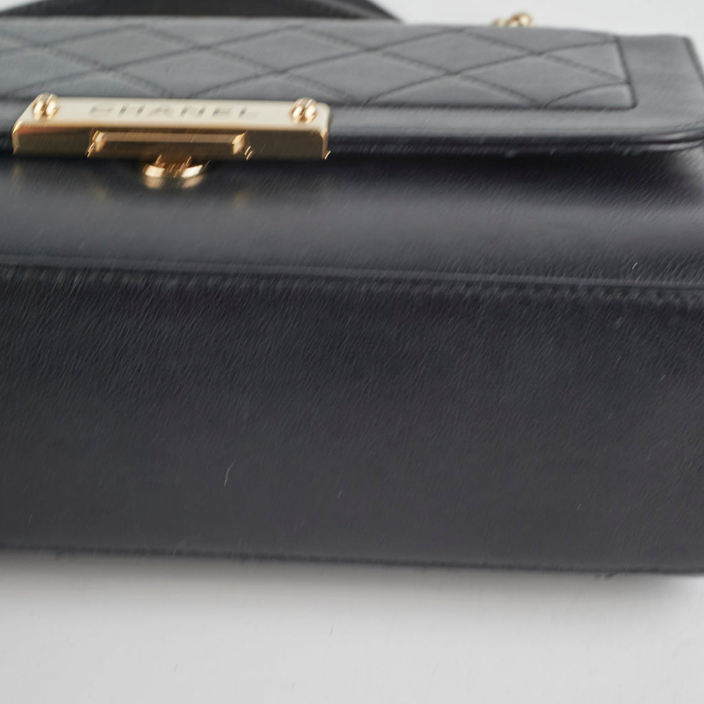 Chanel Seasonal Quilted Calfskin Flap Bag Black