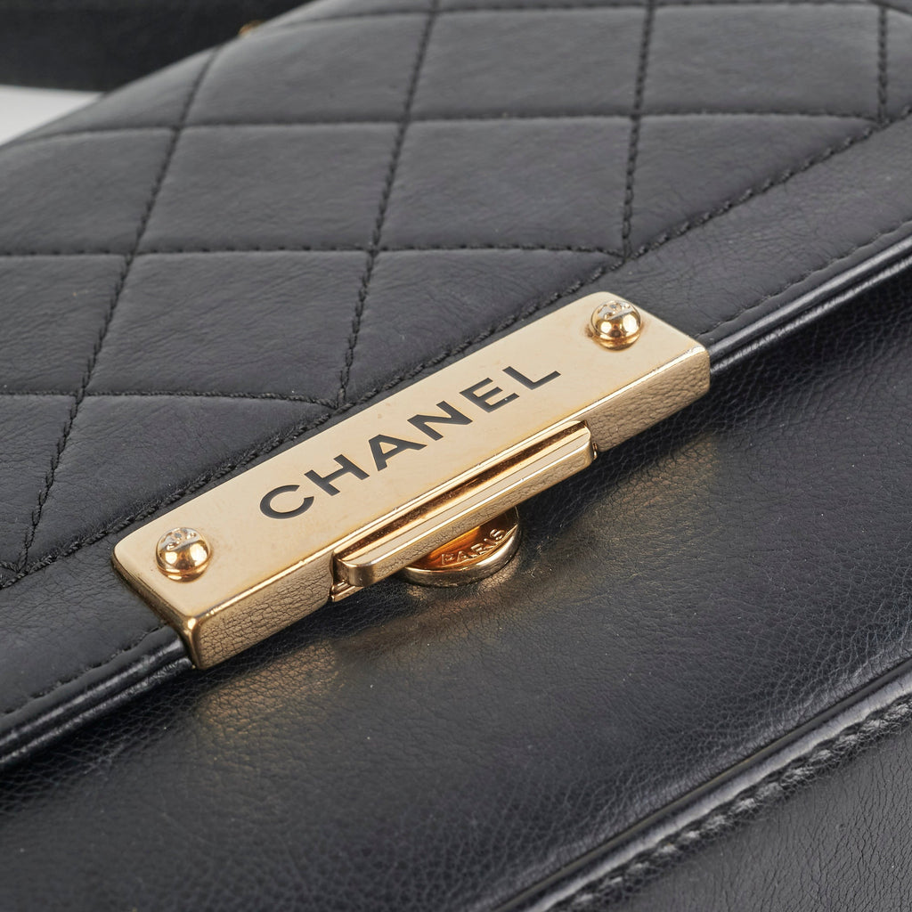 Chanel Seasonal Quilted Calfskin Flap Bag Black