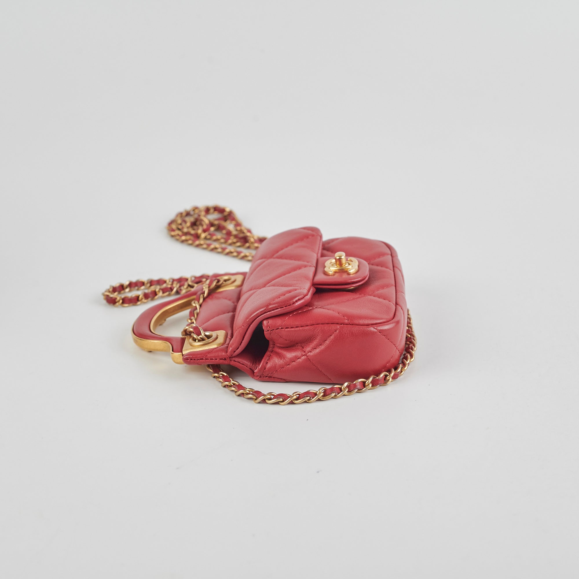 Chanel Micro Seasonal Flap Dark Pink