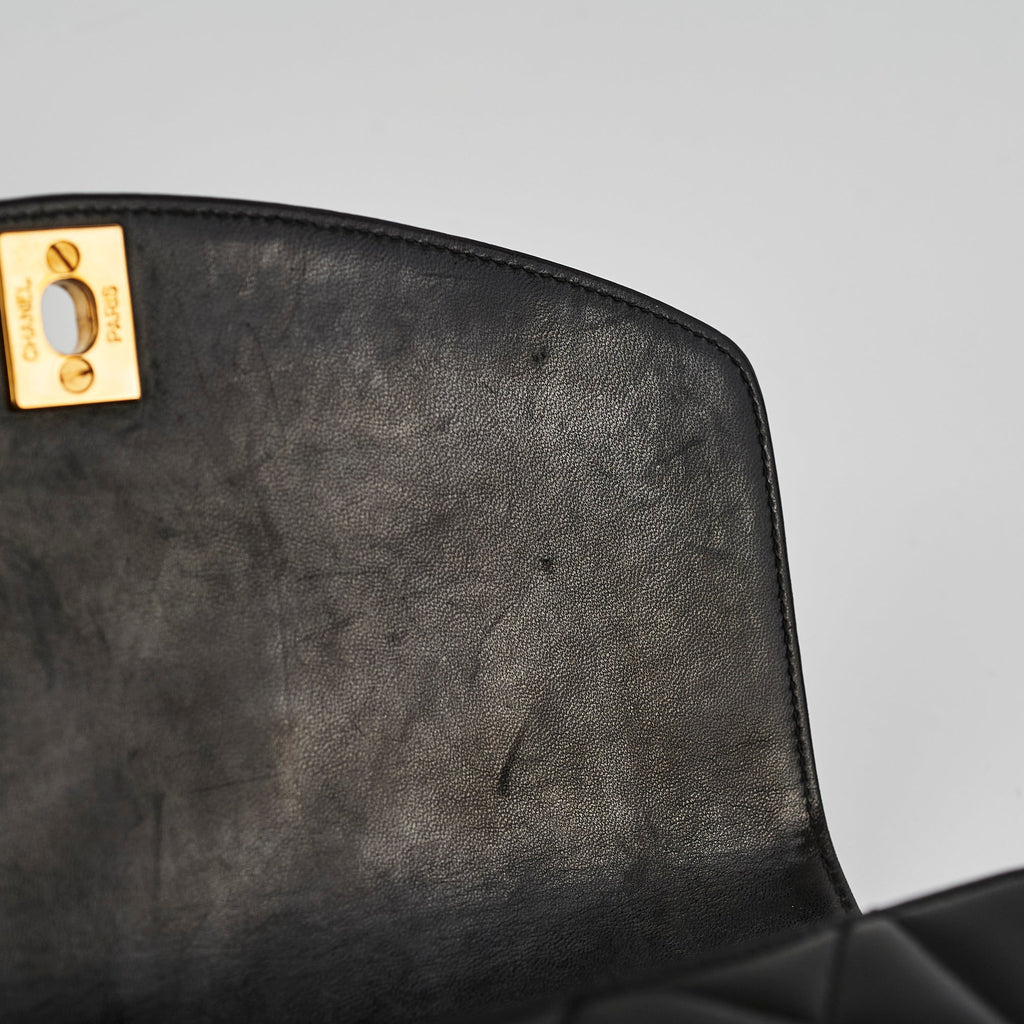 Chanel Small Vintage Diana Lambskin Black