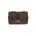 Chanel Jumbo Patent Brown Shoulder Bag