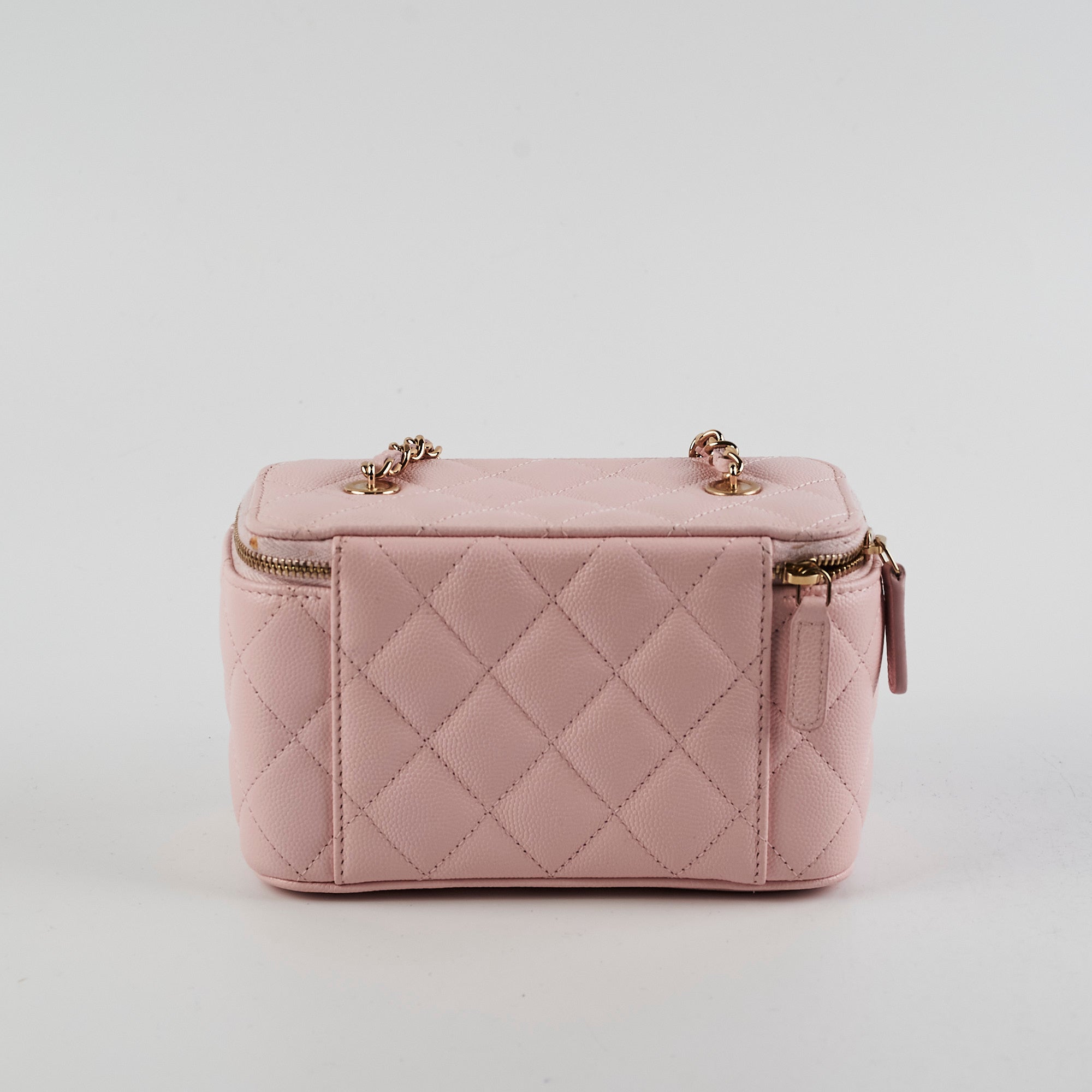 ITEM 34 - Chanel Pink Caviar Vanity Crossbody Bag