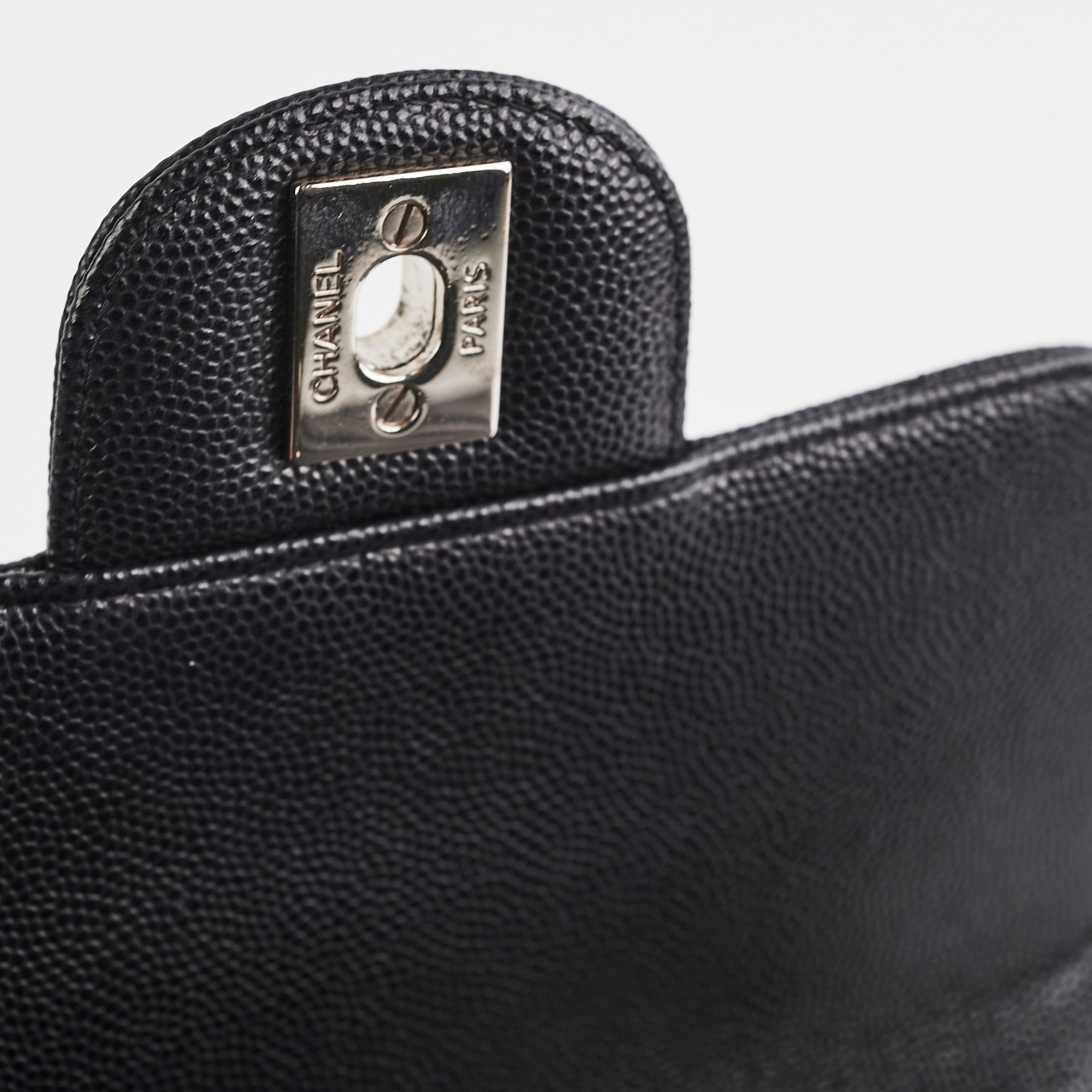 Chanel Mini Square Flap Black Caviar
