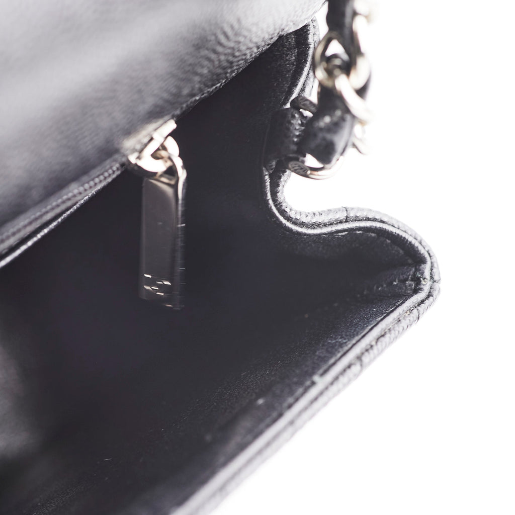 Chanel Mini Square Flap Black Caviar