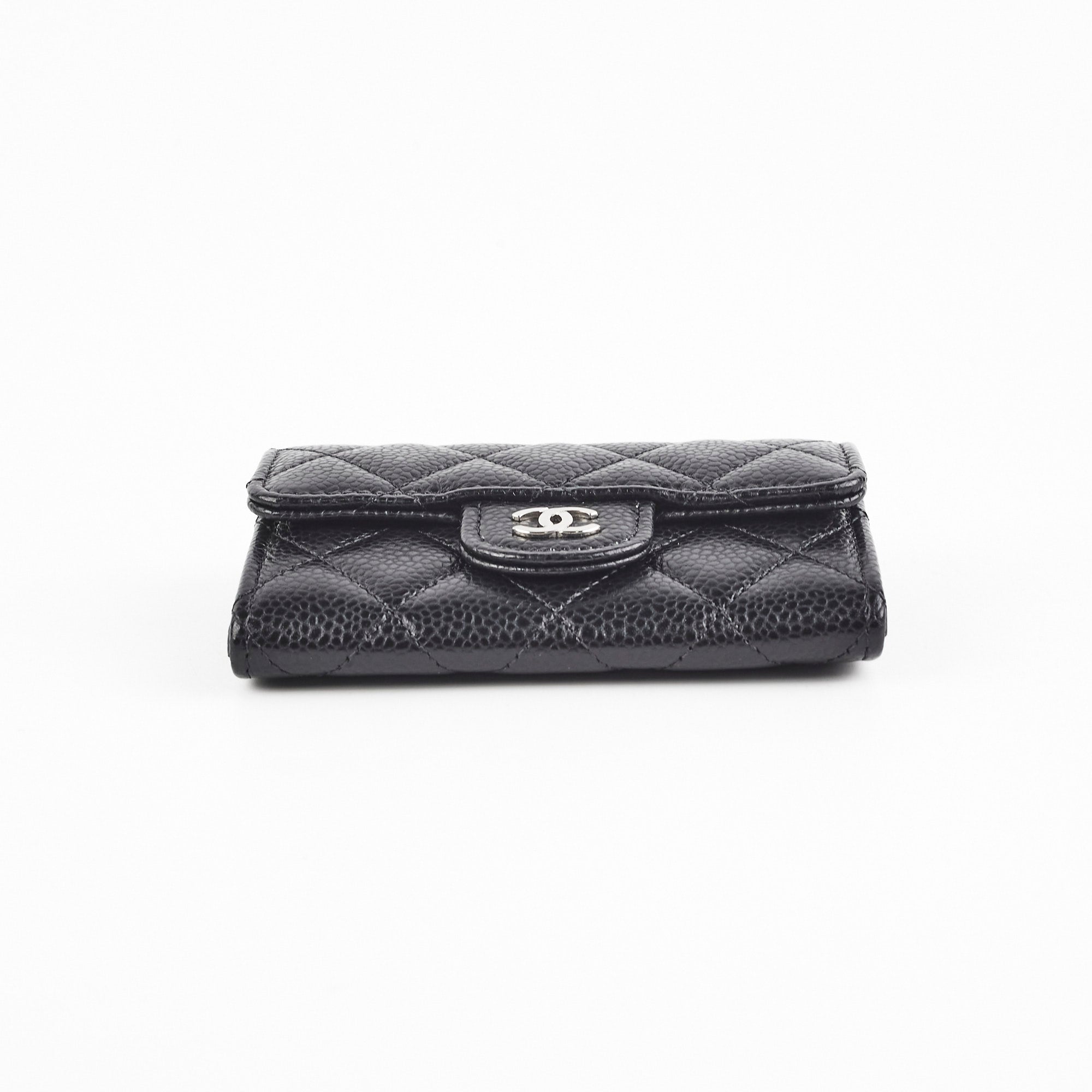 Chanel Caviar Flap Cardholder Black