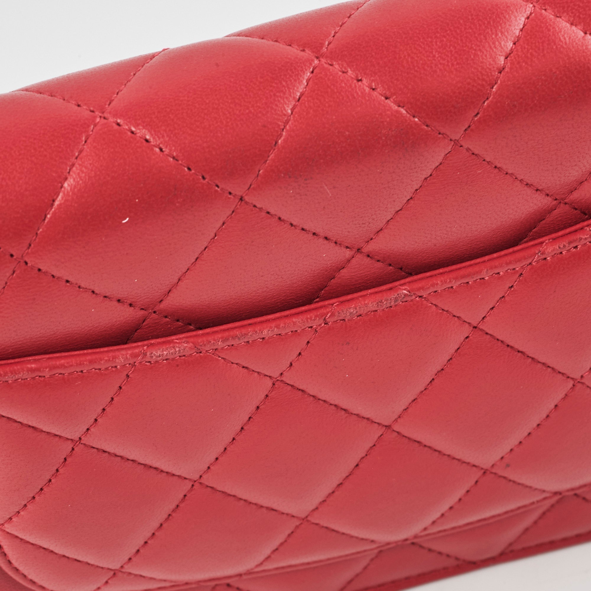Chanel Wallet On Chain WOC Lambskin Dark Pink